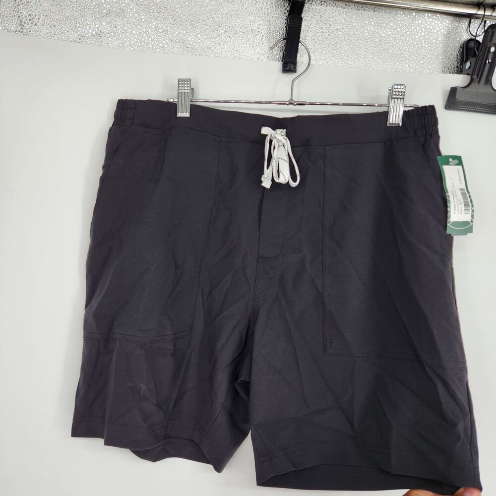 Threads 4 Thought Woven Black Medium 7" Inseam Essential Eco Woven Short NWT